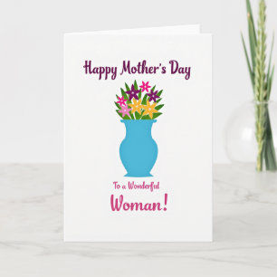 Vibrant Blooms Mothers Day Card
