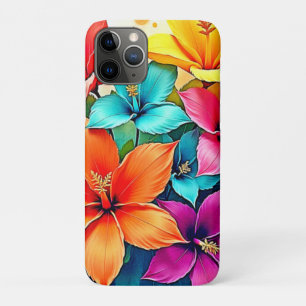 Vibrant Blooms: Tropical Floral Magic Design  iPhone 11 Pro Case