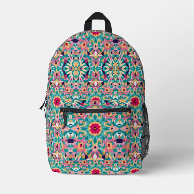 Vibrant Blossom Backpack (Front)