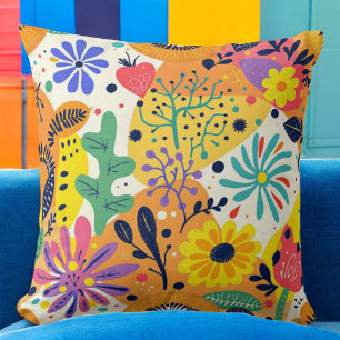 Vibrant Blossom Cushion