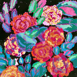 Vibrant Blossoms: Art Deco Floral Explosion Poster<br><div class="desc">Add a touch of elegance and sophistication to your space with our ‘Art Deco Floral Motif’ art print. This digital artwork is inspired by the beautiful patterns created by Edouard Benedictus, a French artist and designer who was influential in the Art Deco movement, featured stunning floral designs in various colours...</div>