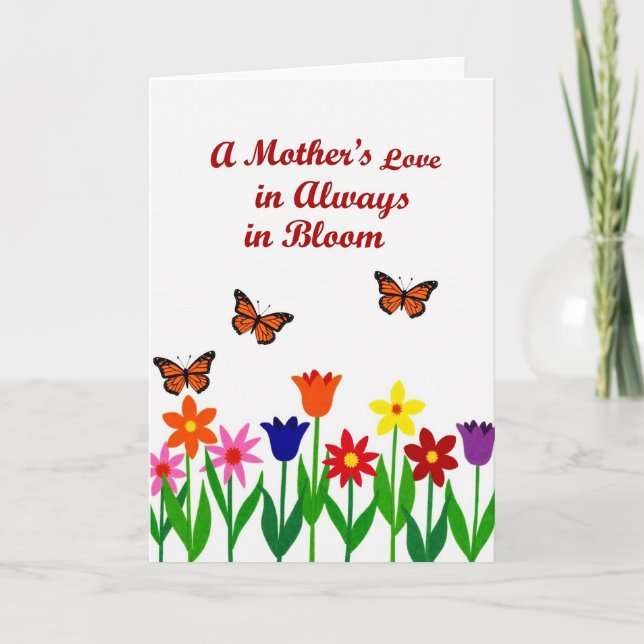 Vibrant Blossoms Card (Front)