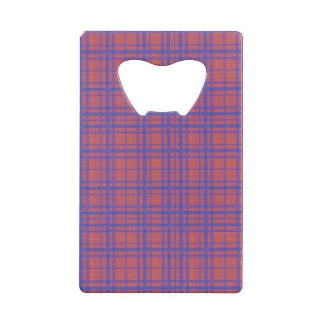 Vibrant Blue and Pink Plaid Pattern (Front)