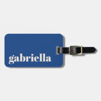 Vibrant Blue Bold Typography Personalised Name 