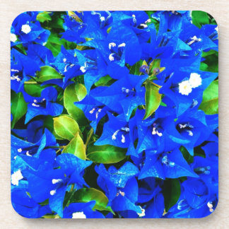 Vibrant Blue Bougainvillea Flowers Coaster