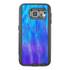 Vibrant blue-green and pink wave design.