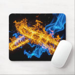 Vibrant Blue Orange Fire Energy Core Sci-Fi Mouse Pad<br><div class="desc">Supercharge your gaming setup or daily workflow with a mouse pad that radiates pure, unstoppable power. This premium desk accessory showcases a breathtaking, glowing energy core formed by the spectacular collision of vibrant blue magic and fierce orange fire. The high-contrast, cinematic aesthetic immediately transforms your desk into the command center...</div>