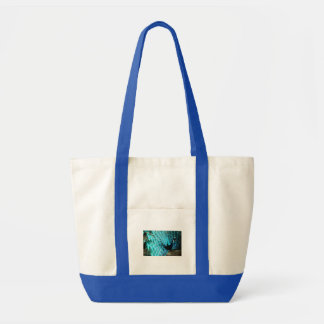 Vibrant Blue Peacock Impulse Tote Bag
