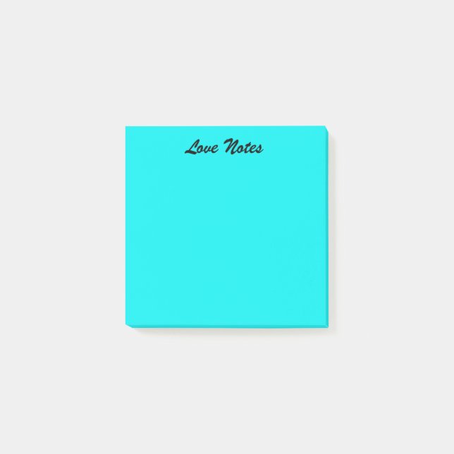 Vibrant Blue Post-it Notes (Front)