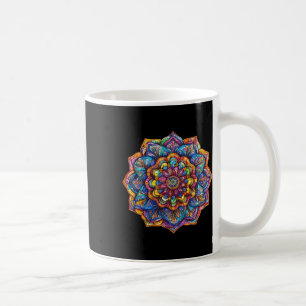Vibrant Bohemian Mandala Meditation Chakra Pattern Coffee Mug