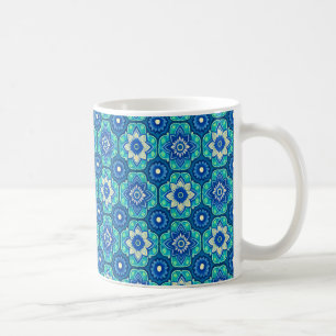 Vibrant Boho Chic Floral Pattern Coffee Mug