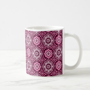 Vibrant Boho Chic Floral Pattern Coffee Mug
