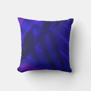 Vibrant Bold Purple Abstract Cushion