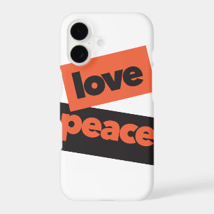 Vibrant, bold, simple, urban design of Love Peace