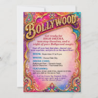 Vibrant Bollywood Movie Theme Dance Party