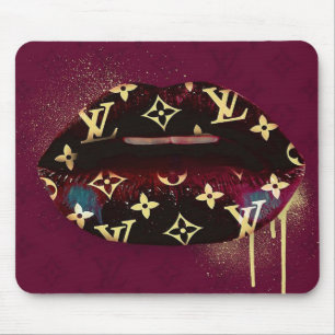 Vibrant Bougie Lips Mouse Pad