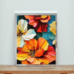 Vibrant Bouquet: A Close-Up Celebration of Colour Photo Print