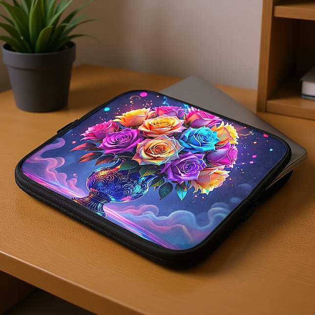 Vibrant Bouquet Laptop Sleeve (Creator Uploaded)