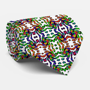 Vibrant Bright Colourful Pattern Tie