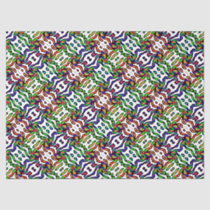 Vibrant Bright Colourful Pattern Tissue Paper