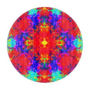 Vibrant Bright Colours Pattern Art Cutting Board