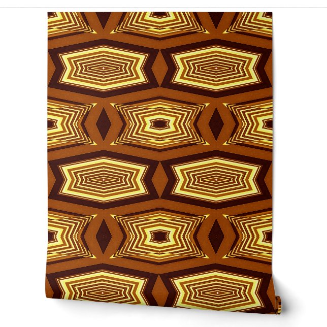 Vibrant brown colour bricks "Ratti_Creative_Arts"  Wallpaper (Unrolling)