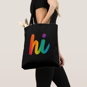 Vibrant Brushstroke Art All-Over-Print Tote Bag