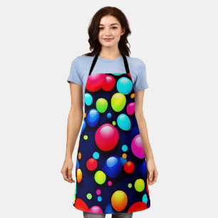Vibrant Bubble Pop Art Apron