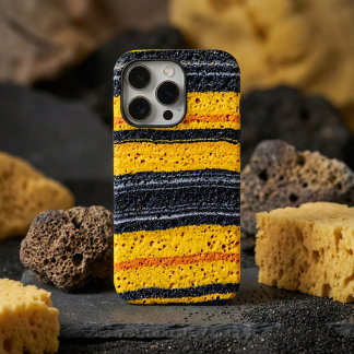 Vibrant Bumblebee Jasper Texture iPhone 15 Pro Case