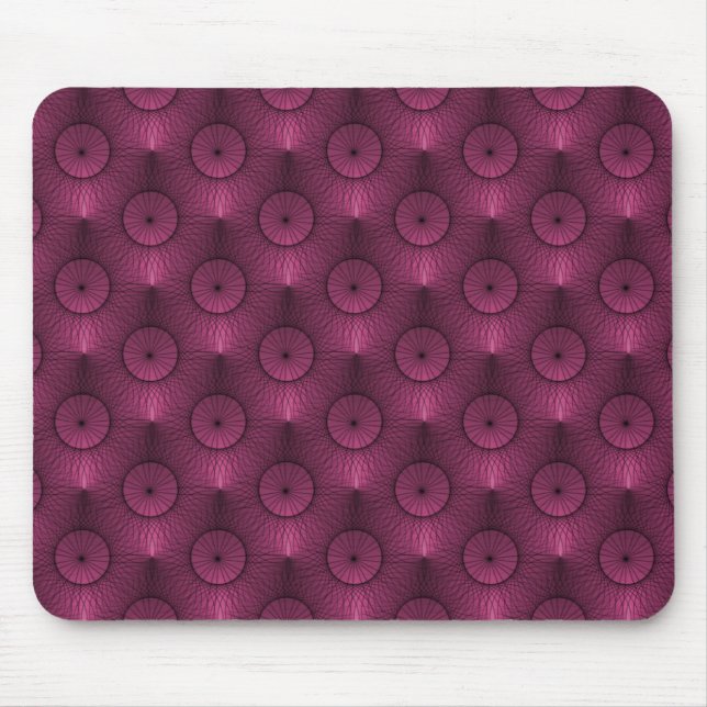Vibrant Burgundy Ultramodern Chic Mousepad (Front)