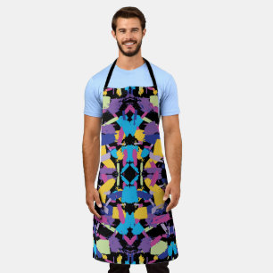 Vibrant Burst: Random Colour Splashes Apron