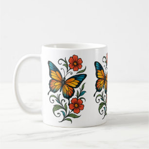 Vibrant Butterfly Coffee Mug
