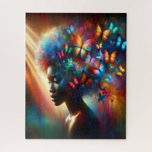 Vibrant Butterfly Dreamscape Jigsaw Puzzle