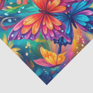 Vibrant Butterfly Dreamscape – Tropical Boho Tissue Paper