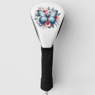 Vibrant Butterfly Floral Bouquet Art-96283 Golf Head Cover