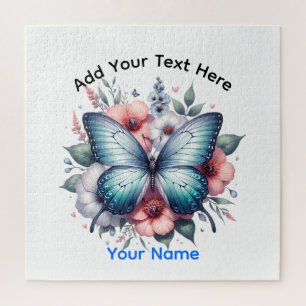 Vibrant Butterfly Floral Bouquet Art-96283 Jigsaw Puzzle