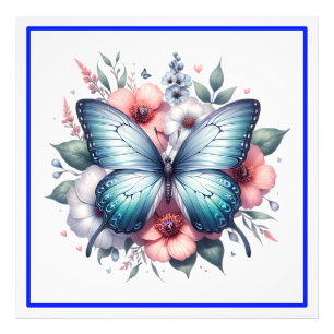 Vibrant Butterfly Floral Bouquet Art-96283 Photo Print