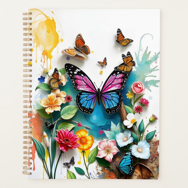 Vibrant Butterfly Garden | Inspired Spring Design Planner (Front)