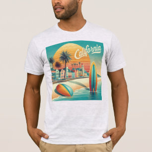 Vibrant California Beach Town T-Shirt