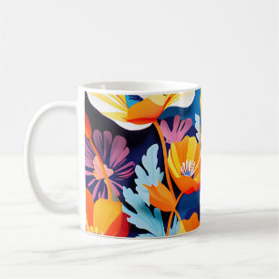 Vibrant California Poppies Flowers Coffee Mug