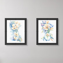 Vibrant California Poppy Bouquet in Vase 2