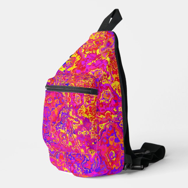 Vibrant Camo  Sling Bag (Right Corner)