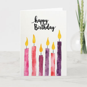 Vibrant Candle Array Card