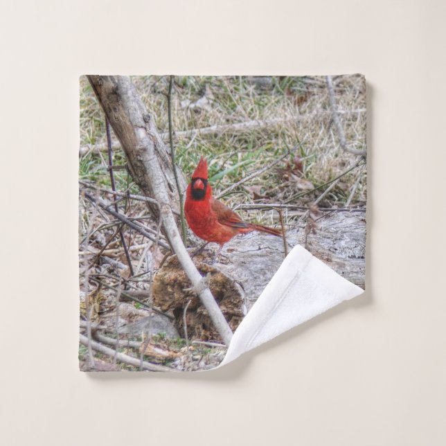 Vibrant Cardinal Bath Towel Set (Wash Cloth)
