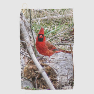 Vibrant Cardinal Golf Towel