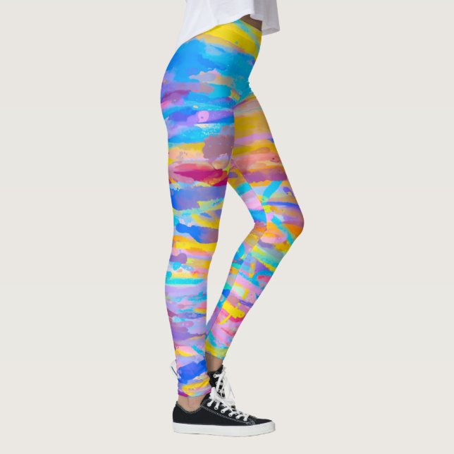 Vibrant Cascade Leggings (Right)