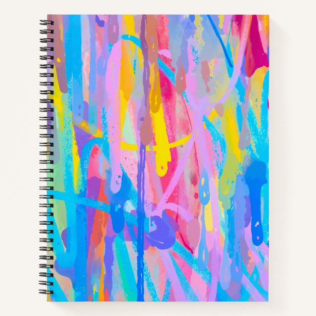 Vibrant Cascade Notebook (Front)