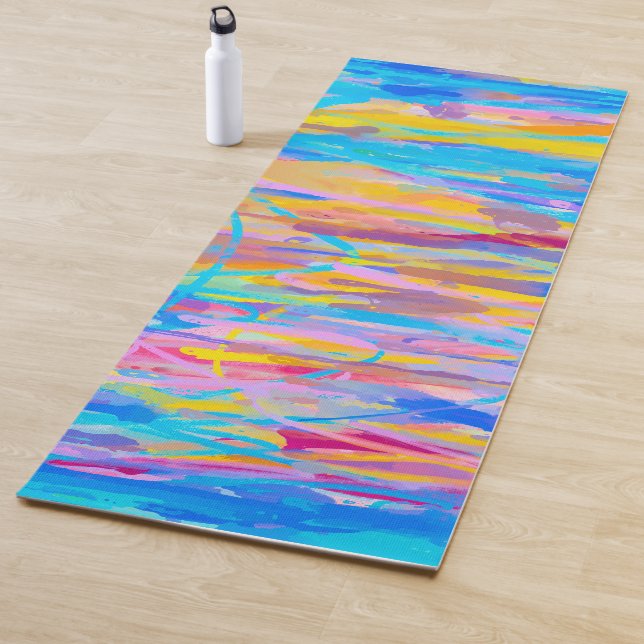 Vibrant Cascade Yoga Mat (In Situ)