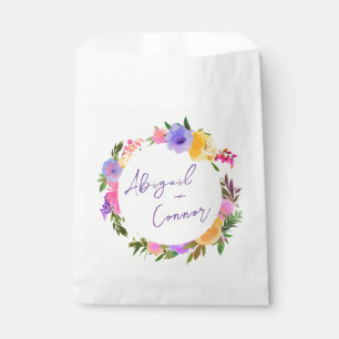 Vibrant Casual Magenta Violet Yellow Favour Bag