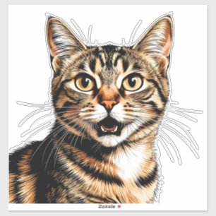 Vibrant Cat Portrait